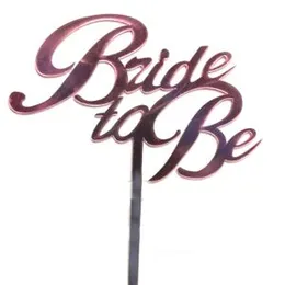 Party Cake Decoration B2B Cake Topper Plastic Rose Gold Bride To Be products