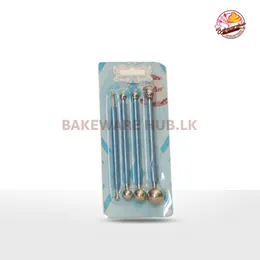 Modeling Ball Tool – 4pcs Set | Double-Head Stainless Steel Fondant Shapers | CW3-010B