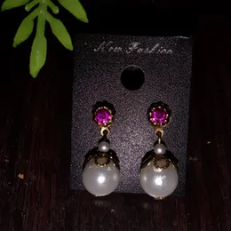 stone earrings hand made pearl
