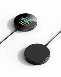 YESIDO DS28 15W REAL TIME TEMPERATURE DISPLAY WIRELESS CHARGER