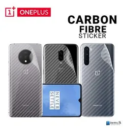 Carbon Fibre back stickerFor OnePlus Nord OnePlus 8 7 Pro 7 7T OnePlus 6 6T Mobile Phone Back Skin Rear Protective Sticker