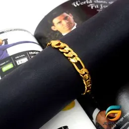 Gold Plated 10mm Lara Bracelet Guarantee 21cm Fashion Fashionable and Stylish Design for Men.