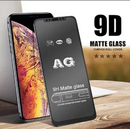 iPhone X XS 9D Matte Frosted Full Cover Edge to Edge Tempered Glass Screen Protecto