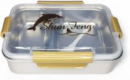 Lunch Box Double Layer Steel Lunch Box (2 Compartment)