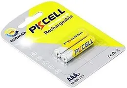 PKCELL NiMH Rechargeable Battery AAA600mAh 2 Battery |
