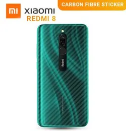 Clear Slim Carbon fibre Phone Transparent protective Mobile Back Sticker For Redmi 8A