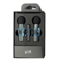 Dual Bluetooth Microphone K9 Wireless Lavalier Microphone Noise Reduction Outdoor Live Broadcast USB Lavalier Microphone for Mobile Phone Type C
