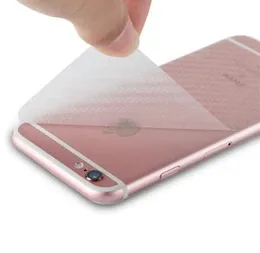 Ultra Thin Clear Slim Fit Transparent Carbon Fiber Film Phone Case Wrap Transparent Protective Film Back Sticker For iPhone 6S Plus
