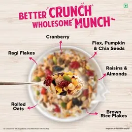 Tata Soulfull Fruits, Nuts & Seeds Millet Muesli, Contains Flax, Pumpkin & Chia Seeds, 500g FROM INDIA (SAM)