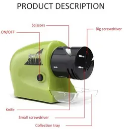 Multifunctional Motorized Knife Sharpener – Quick Electric Knife Sharpening Stone Tool for Home & Kitchen