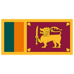 Sri Lanka Flag Sticker 10 Inches×5 Inches