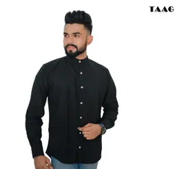 Premium Linen Long sleeve Shirt – Black