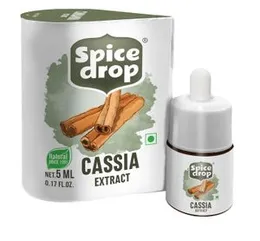 Spice Drop Cinnamon Bark Cassia Extract | Baking, Cooking, Smoothies, Dessert, Coffee, Tea | Rich Aroma, No Preservative, Non-GMO | Sri Lanka Ceylon O