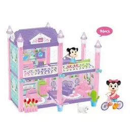 Mickey Minnie Dream House Playhouse with Light 96Pcs (0550)