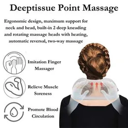 Travel Neck Pillow| Electric Neck Massager with Heating | Memory Foam Pillow for Neck Pain