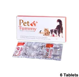Pet Tummy Bowell Restorer Tablet for Cats & Dogs 6 Tablets A Multi Symptom Formulation to Control Diarrhea & Dysentery, Restores Appetite, Physical St
