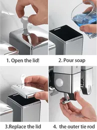 Mc-Poloo Automatic Soap & Shampoo Dispenser, High-Quality Wall-Mounted Liquid Dispenser