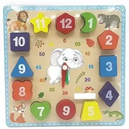 Kids Clock Puzzle with Shape Sorting Learn Time & Shapes Toy, Educational Toy for Kids, Interactive Shape Sorting Clock Puzzle