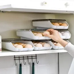 Egg Storage Egg Basket Refrigerator Eggs Tray Container Plastic Fridge Egg Tray Egg Baskets Egg Storage For Kitchen Fridge Organizer Egg Container Bla