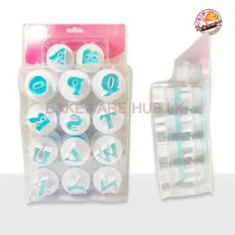Push Easy Uppercase Alphabet Cutters | 26 Letters | Large Size Fondant Tools