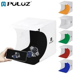 PULUZ 20CM mini LED Photography Box Light Box with Shadowless Light Lamp Panel Pad for Cell Phones and Cameras - Shavindu