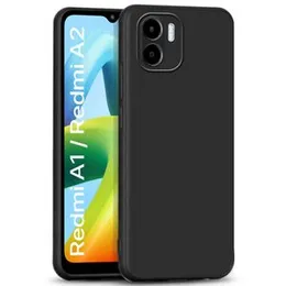 Soft Silicone velvet case for Redmi A1 (Black)