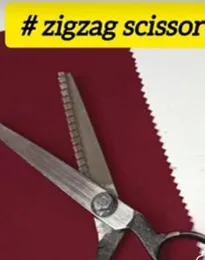 ZigZag Cut Scissors Pinking Shears - Precision Stainless Steel Zig Zag Scissors for Tailoring, Sewing Dressmaking, Leather Craft Fabric...