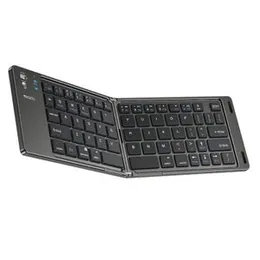 YESIDO KB27 Ultra Slim Mini Two Fold Bluetooth Keyboard – Portable Wireless Foldable Design