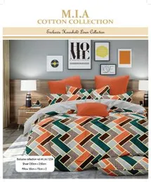 Luxury M.I.A 3D Design Bedsheet for Double Bed (90×100 ) With 2 Pillow Covers
