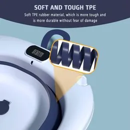 Foldable Infant Bath Tub Newborn to Toddler Folding Bathtub with Soft Cushion