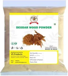 VS Products Deodar Wood Powder | Cedrus Deodara Powder | Himalayan Cedar Wood | Devadaru Wood Cedar Tree Powder,300g