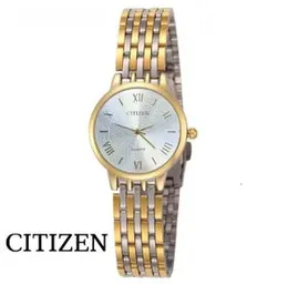 CITIZEN Famous Brand Watch Luxury Gold, silver , Two Tone Women Full Steel Quartz Ultra Thin Watches Fashion Lovers Watches