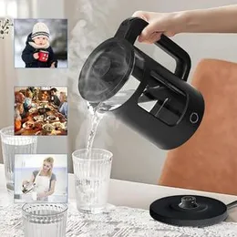 Richpower High Borosilicate Glass Cordless Electric Kettle – 1500W (Black)