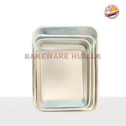 Aluminium Baking Tray – Rectangle Shape | Durable & Lightweight | Multiple Size Options