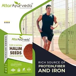 Attar Ayurveda Garden Cress Halim Seeds, 400g (FROM INDIA) JEZ