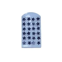 Star White Dot in Black Earrings Fancy and Stylish For Girl & Women..