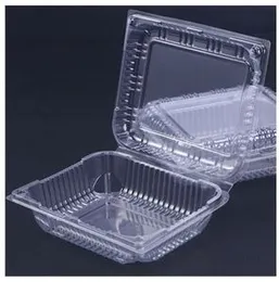 Disposable Plastic Transparent Box Food Tray 250g