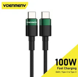Vdenmenv D62C 100W Fast Charging Type-C to Type-C Data Cable – Black