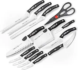 13-Piece Miracle Blade Kitchen Knife Set – Professional Stainless Steel Knives with Ergonomic Handles for Slicing, Dicing, Chopping & Carving