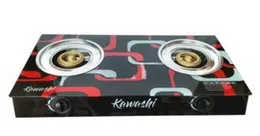 Kawashi 2 Burner Glass Top Gas Cooker
