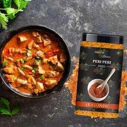 ManHar Organics Peri Peri Seasoning 150gm- for seasoning Pizza, Pasta, fries, Popcorn, Makhana and Curries