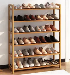 80cm Bamboo Shoe Rack 5 Tier