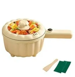 Pumpkin Long Handle Electric Cooker Multi Functional Non Stick Electric Hot Potelectric Frying Pan