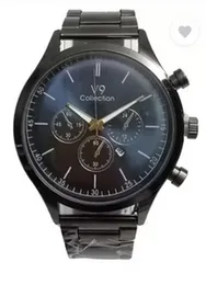 V9 Collection Black Chain Watch