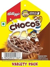 Kellogg's Chocos 20g × 5 Packs (India) – Chocolatey Breakfast Cereal
