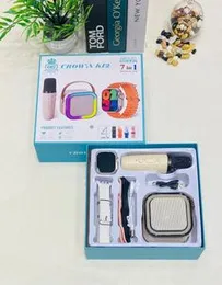 CROWN R12 7IN1 STRAP SMART WATCH