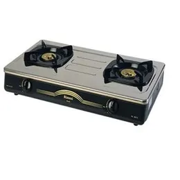 Rinnai Gas Cooker – RI602E | 2-Burner Stainless Steel & Brass | Table Top