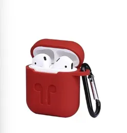 AirPods 1st & 2nd Gen Silicone Cover Case – Red | Shockproof & Dustproof Protection