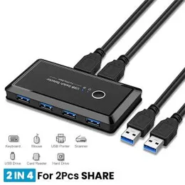 USB 3.0 USB Shared Switcher 2 Inputs 4 Outputs KVM Switch