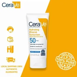 CeraVe Hydrating Mineral Sunscreen SPF 50 Face Lotion 75ml
